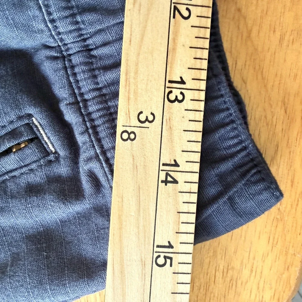 LL Bean Explorer Ripstop Pants Men Medium Slate Blue Elastic Waist Gorpcore Hike
